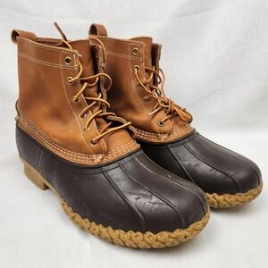 L.L. Bean Brown and Black Rain & Snow Boots with Waterproof Design